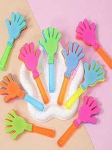 Clappers, Suitable For Holiday, Birthday Party Gifts And Supplies, Applicable For Christmas Party, Christmas Gifts, New Year Gifts, Christmas Stocking Fillers, Holiday Celebrations, Plastic Party Clappers, Bringing You Joy And Excitement - Multicolor - View 1