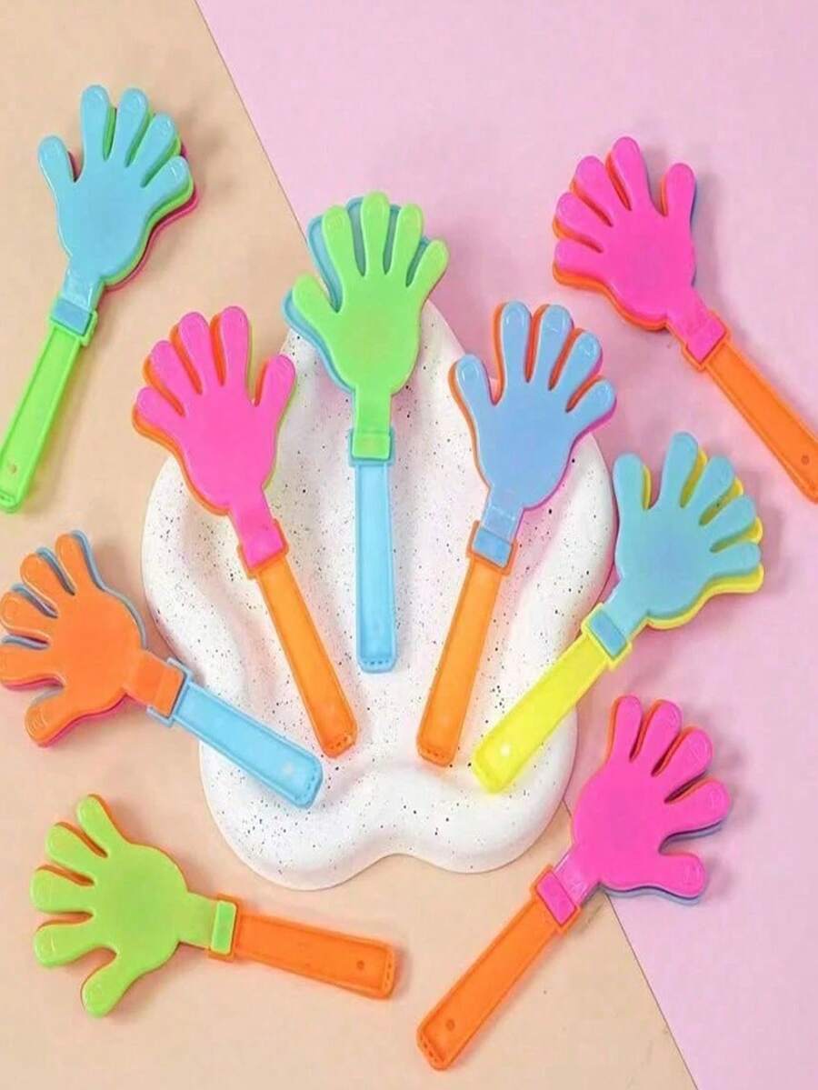 Clappers, Suitable For Holiday, Birthday Party Gifts And Supplies, Applicable For Christmas Party, Christmas Gifts, New Year Gifts, Christmas Stocking Fillers, Holiday Celebrations, Plastic Party Clappers, Bringing You Joy And Excitement - Multicolor - View 1