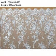 Vải ren lông mi 3m x 1.5m, vải may váy cưới, phụ kiện khăn trải bàn và rèm cửa - nhiều màu - Xem 10