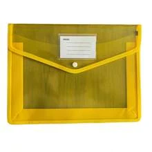 Expandable Plastic File Bag (With Snap Closure Transparent Envelope Style Opening, No Inner Dividers, Large Capacity, Multiple Colors Available, Fits A4 (33cm/12.99in*25cm/9.84in) Size, Random Color) - A - View 12