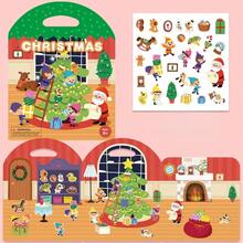 Reusable Princess Christmas Jelly Stickers Quiet Book Toy, Suitable For 3 Years Old - Multicolor - View 4