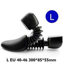 2pcs Plastic Adjustable Shoe Trees Durable Shoes Stretchers For Men To Prevent Creases From Deforming Shoes Stretching Shoes Care - Black - View 8