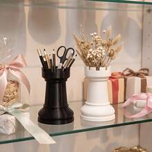 1pc Storage Box & Pen Holder, Chess Piece Design, Suitable For Cosmetics, Stationery, Potted Plants, Minimalist Home & Office Decor Gift, Ideal For School, Valentine's Day, Home Or Office Stationery Storage, Suitable For Office And School - Pen Holder - View 13