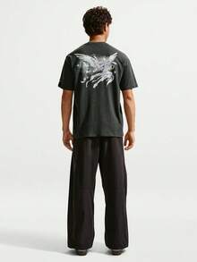 Nike Kaos Pria AS U NSW RETRO FLAIR TEE Lengan Pendek Rajut Tanpa Kerah TIW1196-032 - Grey - View 5