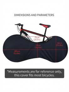 Bicycle Cover - Dust-Proof Tire Protector, Suitable For Mountain Bikes, Road Bikes And Hybrid Bikes. Black, Suitable For Indoor And Outdoor Use, Easy To Maintain And Durable. - Multicolor - View 11
