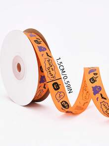 25 Yard Nastro di Poliestere per Ognissanti Felice, Nastro Decorativo in Raso per Confezioni Regalo, Artigianato, Nastro Decorativo in Raso e Garza per Scatole Regalo, Sacchetti di Imballaggio, Fiocchi, Confezioni Regalo, Decorazioni Fai-da-Te, Confezioni Regalo di Ognissanti, Decorazioni di Ognissanti - Multicolore - Visualizzare 6