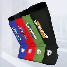 LASTSTAND Knitted Leg Guards With Foot Instep Protection Shin Guards For Boxing, Kickboxing, Muay Thai, Karate, Adult And Youth Unisex - Multicolor - View 6
