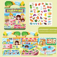 Reusable Sticker Book For Kids, Removable Toddler Sticker Book, Suitable For 3-6 Years Old Boys And Girls, Birthday Gift Educational Learning Toy - Ocean And Zoo - Multicolor - View 14