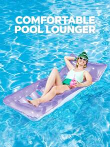 Jelly Pool Floating Lounge Chair, Adult Transparent PVC Durable Material Inflatable Water Hammock, Suitable For Swimming Pool, Beach, Lake, Resort Sunbathing And Relaxation - Jelly Swimming Bed - View 8