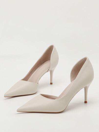 Fashion Pointed Toe Side Hollow Sexy Slimming Stiletto High Heel Party Pumps For Women
