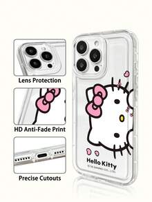 Miniso Sanrio 透明手機殼 夏季時尚款 節日禮物 防滑防摔防指紋手機殼 適用於 iPhone 17 17Air 17pro 17promax 11 12 13 14 15 16pro 16promax 14Plus 15Plus 16Plus 16pro 16promox XR - 無色 - 查看 3