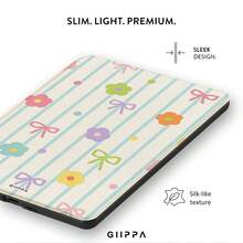 GIIPPA Kindle 電子閱讀器保護殼，書本式手持設計，蝴蝶結圖案，相容 Kindle Paperwhite 5th/6th/7th、Paperwhite 10th/11th/12th、Kindle (Colorsoft)/10th/11th/12th 及其他熱門型號，Kindle 保護殼/Kindle 配件 - 多色1 - 查看 3