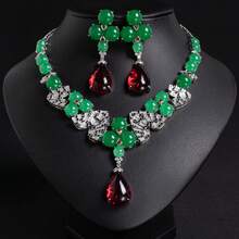 1 Set Women's Fashion Jewelry Set, Earrings, Necklace, Combination Jewelry, Necklace Set, Suitable For Women's Holiday/Party/Banquet Wear, Gift - Jewelry Set - View 3