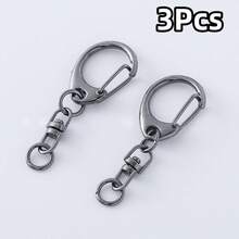 3/5/10/15/20 Pezzi Connettori per Portachiavi in Metallo a Forma di C Argento con Anello a D e Moschettone – Connettori per Gioielli in Lega di Zinco, Anelli per Catene, Strumenti di Collegamento - portachiavi - Visualizzare 26