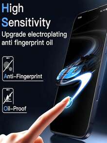 MSRI 2pcs/Pack, Silk-Printed Narrow Black Edge High-Definition Tempered Glass Screen Protector, Full Screen Coverage, High Hardness, Wear-Resistant & Scratch-Resistant, Clear & Transparent, Smooth Screen, Non-Cutting Edges, Easy Installation, Beginner-Friendly, Anti-Fingerprint, Water-Resistant, Compatible With Duo/18Pro Max/18 Pro/18/17 Pro Max/17E/16 Pro/15 Pro/15/14/13/12/11/X And Other Models - Clear - View 6