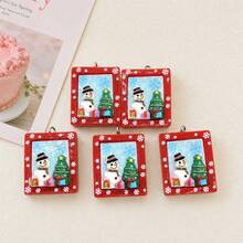 Christmas Snowman Picture Frame Pendant