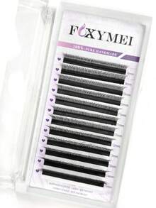 FOXYMEI 12 Rows Narrow Angle 5D W-Shape Eyelash Extensions C/D Curl Auto-Fan Voluminous Style 8-15mm Imported Material Handmade False Eyelashes 0.07mm Dense Rich Makeup Look High Quality Wholesale - Multicolor - View 7
