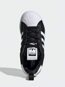 Adidas 男童 SUPERSTAR QUICKON K 休閒低筒鞋 KK2176 - 黑與白 - 查看 4