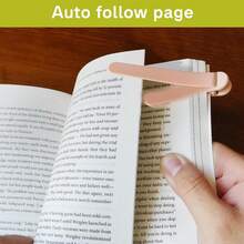 1pc Reading Bookmark | Automatic Page-Turning Tracking Function | Innovative Soft Silicone Portable Fashion Minimalist Multi-Functional Bookmark Clip, Can Be Used As Backpack, Item Transport Tool, Suitable For Versatile, Travel, Office Supplies - Multicolor - View 3