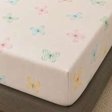 Double Sheet Set With Elastic, 3 Pieces, 100% Cotton, Pillowcase With Stick Stitch Detail, Printed Bed Linens - Colotid Butterfly - View 4