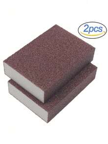 2/4pcs Magic Abrasive Sponge Scrubber, For Removing Rust, Cleaning Brush, For Descaling, Cleaning, Suitable For Kitchen, Bathroom, Home, Household Items - Multicolor - View 8