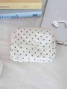 1 pieza Bolsa de almacenamiento de cámara CCD acolchada de espuma, bolsa de maquillaje mini con diseño de dibujos animados dulce y lindo, bolsa para lápiz labial, bolsa para auriculares Bluetooth, organizador de cables de auriculares, bolsa de almacenamiento miscelánea, monedero con patrón de lazo bordado, estuche protector de cámara mini, monedero con diseño abatible, tarjetero de gran capacidad, bolsa para lápiz labial con diseño a cuadros lindo, tarjetero negro de moda, bolsa de almacenamiento de cámara - Multicolor - Ver 15