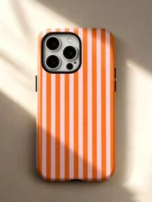Funda de teléfono minimalista artística con patrón de rayas de colores de moda - Multicolor - Ver 3
