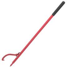 60 Inch Cant Hook with Rubber Grip and Adjustable Hook, Steel Log Roller Tool for Turning Logs, Opening Felling Log Roller Tool, Red - B - Übersicht 2