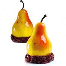 3D Pear-Shaped Silicone Cake Mold, Suitable For Mousse Desserts, Ice Cubes, Jelly, Cakes, Chocolate Truffles, Pastries And Ice Cream Making Silicone Baking Mold - Multicolor - View 5