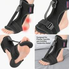1PC Plantar Fasciitis Night Splint, Adjustable Drop Foot Brace, Nighttime Dorsiflexion Support Heel Pain, Achilles Tendonitis & Ankle Discomfort Relief - 1 Package - View 5