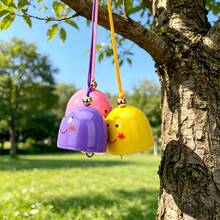 4 pezzi di campanelli a vento di colore casuale con accessori completi, campanello a vento appeso con faccia sorridente, cordino e campanelli in metallo, kit fai-da-te di campanelli a vento in metallo con suono cristallino, decorazione per esterno, patio e casa per decorazioni festive - A - Visualizzare 1