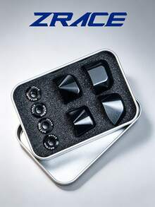 Tornillos y tuercas para plato de bicicleta ZRACE, compatibles con bielas FC-R7000/R8000/R9100, CNC 7075 negro - Negro - Ver 2
