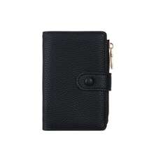 Cartera de hombre con grano de lichi, bolsa para llaves, portabilletes grande, llavero, bolsa de gran capacidad, tarjetero, monedero - Multicolor - Ver 9