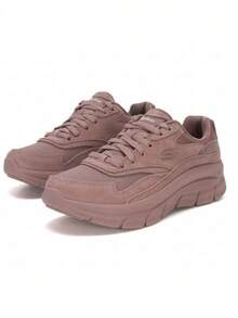 Skechers Women's Suede And Mesh Retro Chunky Sneakers, Casual Athletic Shoes - Dusty Pink - View 1