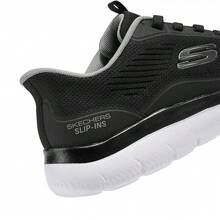 Skechers Sepatu jalan bertali rendah, sepatu olahraga kasual pria yang serbaguna dan ringan untuk bepergian dan beraktivitas di luar ruangan. - Hitam - View 8