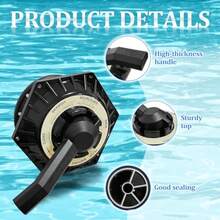 272531 6-Way Multiport Top Valve Compatible With Pentair Sand Dollar Pool And Spa Sand Filters, 1-1/2 Inch Clamp Style Valve, Replace 262504 262505 262506 - As Pic - View 7