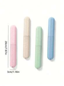 Travel Toothbrush Holder, Portable Travel Toothbrush Rack, Plastic Toothbrush Container Protective Case, Suitable For Travel, Camping, Home, School, Business Trips, Toothbrush Holder Protects Your Oral Health - Multicolor - View 7