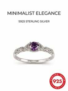 Anillo zirconia cúbica adorno plata - Plateado - Ver 1