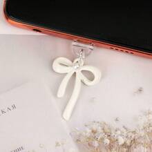 1個甜美蝴蝶結手機充電孔防塵塞，相容 Apple 手機充電孔，Type-C 手機掛飾 - 彩色 - 查看 8
