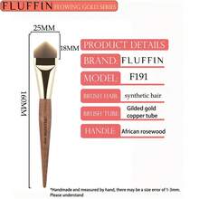FLUFFIN F191 Ultra Thin Triangle Foundation Brush Luxury Professional Cream Foundation Makeup Tool High-End Copper Pipe Rosewood Handle - Redwood - View 7