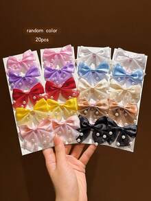 20 buah jepit rambut gaya manis warna acak, cocok untuk aksesori rambut penggunaan sehari-hari. - MultiWarna - View 3
