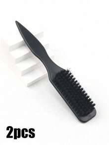 1 Peça Pente de Cabelo/Escova de Barba Unissex, Pente de Estilização de Cabelo Profissional Sem Fragrância, Pente Gradiente e Escova de Limpeza de Corte de Cabelo, Ferramenta de Cuidados Suave, Escova para Cabelo Grosso/Fino, Adequado para Uso no Banheiro, Massagem no Couro Cabeludo, Viagem & Férias, Vida Diária - Quadrado - Visão 24