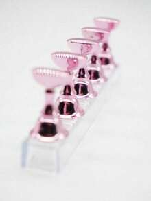 Solid Color Simple Nail Art Chess Pieces Practice Nail Holders Daily Casual Tools - Pink - View 4