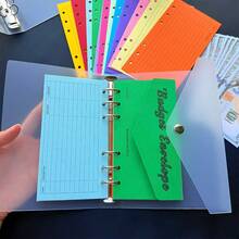 1pc Transparent Frosted A6 Envelope Binder, Envelope Storage Book, Money Saving Plan Book, Cash Envelope Storage Folder, Budget Planning, Weekly & Monthly Financial Tracking, Savings Budget Binder With Cash Envelopes - Shape - View 4