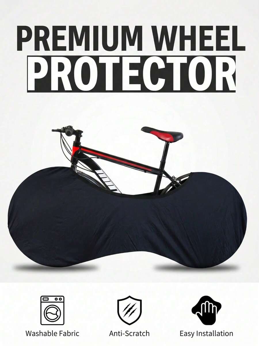 Bicycle Cover - Dust-Proof Tire Protector, Suitable For Mountain Bikes, Road Bikes And Hybrid Bikes. Black, Suitable For Indoor And Outdoor Use, Easy To Maintain And Durable. - Multicolor - View 1