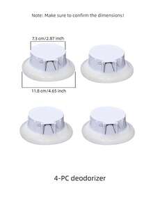 1/2/4pcs Toilet Deodorizer Drain Plug, Prevent Odor And Clogging - White - View 9