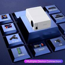 Mini Portable LCD Projector, 1920*1080 Full HD 1080P, WiFi & Bluetooth, Home Theater Cinema Outdoor Projector - View 8