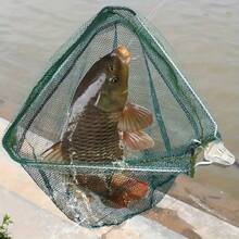 1pc Aluminum Alloy Telescopic Fishing Net, Triangular Mesh Design, Essential Tool For Freshwater/Saltwater Fishing, Suitable For Catching Shrimp, Crab, Fish, Fishing Accessory, Ideal Choice For Outdoor Fishing - Multicolor - View 8
