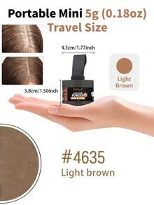 GOIPLE 0.18oz/5g Hairline Powder Waterproof Instant Coverage For Bald Spots, Forehead, Filling Sparse Areas, Hairline Shadow Powder, Includes Mini Mirror, Sponge Puff - Gold - View 18