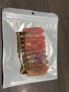 10pcs/Set, 5pcs/Set, 3pcs/Set High-Quality Pink Acetate Resin Alligator Hair Clips, Suitable For Women, Super Elegant Sweet Hair Clips, Fashionable, Elegant, Simple, Solid Color, Suitable For Daily, Casual, Party, Commuting, Vacation, Face Washing, Makeup, Matching Clothes, Suitable For Bangs And Flyaway Hair Accessories, Clothing Decorations, Women's Accessories, Women's Hair Accessories, Hair Clips [No Card Paper] - A-Pink - View 12
